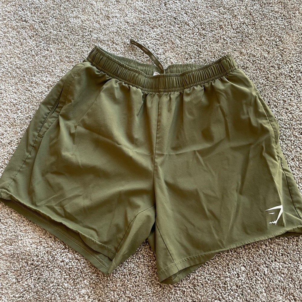 Men’s Olive/Green Gymshark Shorts Size Small
